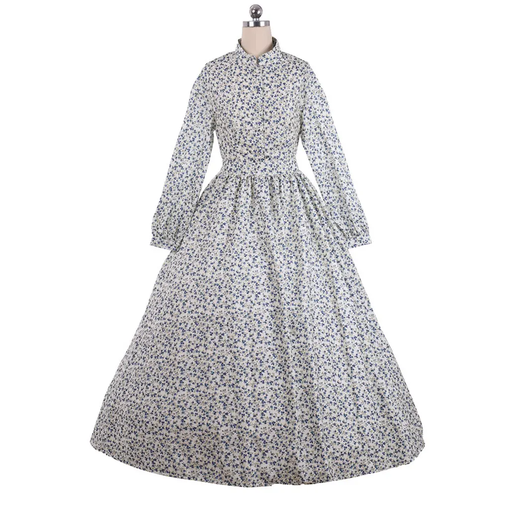 Cosplaydiy 18th Century Lady Gress Court Medieval Women Cotton Floral Dress Rococo Long Sleeve Daily Little Fresh Skirt
Cosplaydiy 18th Century Lady Gress Court Medieval Women Cotton Floral Dress Rococo Long Sleeve Daily Little Fresh Skirt