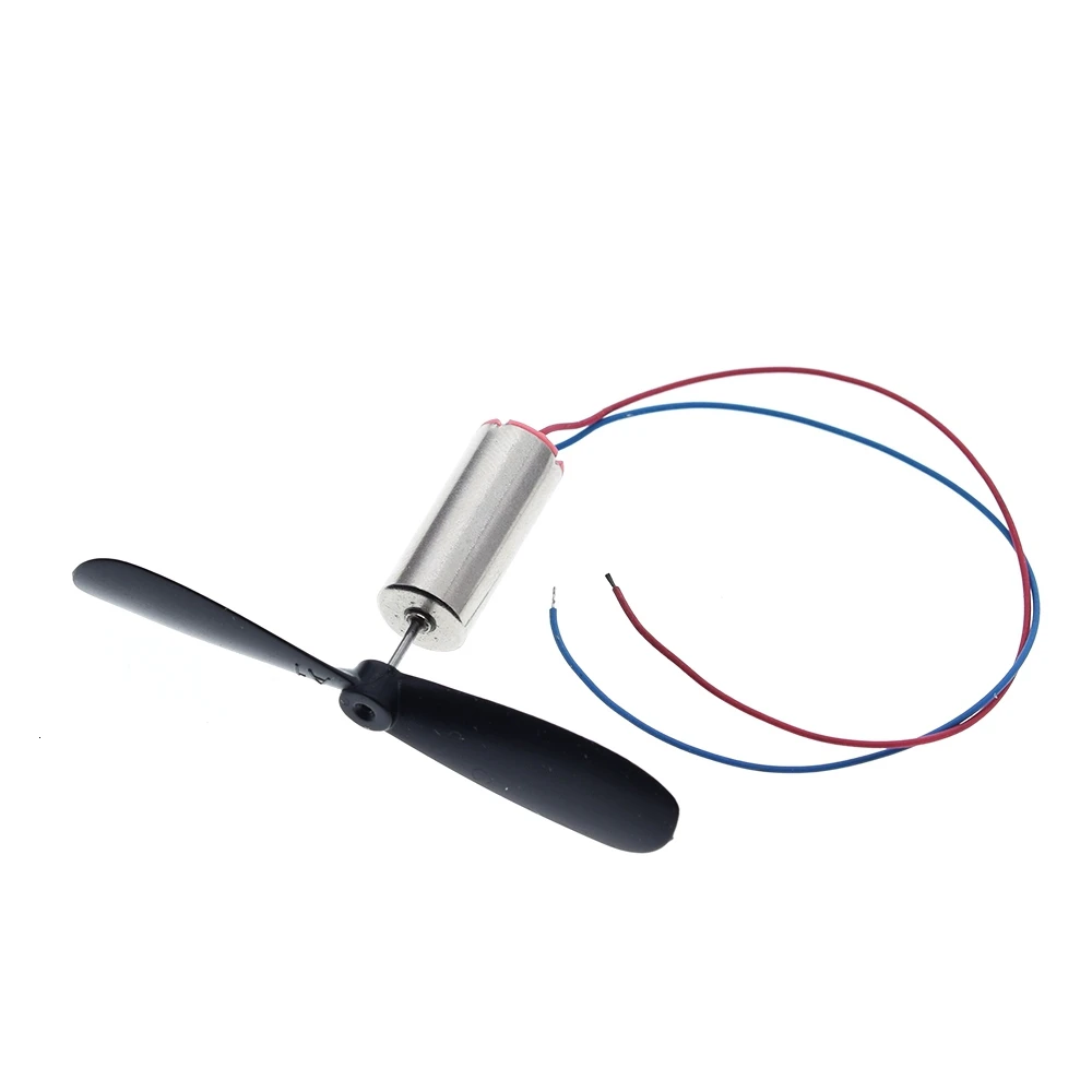 1set=2pcs DC3.7-4.2V 716 7*16MM Micro DIY Helicopter Coreless DC Motor With Propeller Great Torque High Speed Motor