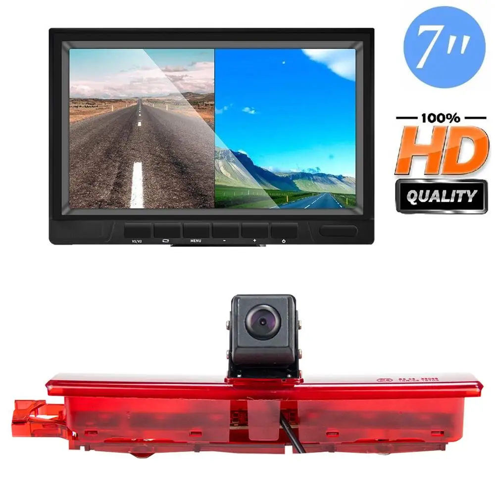 Freezzmi E9 Waterproof HD Car Brake Light Rear View Reverse Backup Paking Camera for VW Caddy (2003-2014) + 7 inch Monitor Kit
Freezzmi E9 Waterproof HD Car Brake Light Rear View Reverse Backup Paking Camera for VW Caddy (2003-2014) + 7 inch Monitor Kit