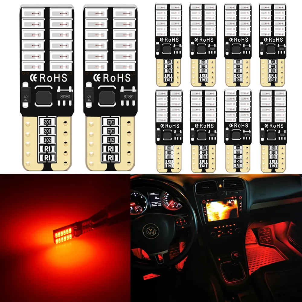 10x Red T10 W5W Led Bulb 194 168 Car Interior Light Parking Lamp For Toyota Camry CHR Auris Hilux Prius Celica Ipsum Verso Wish
10x Red T10 W5W Led Bulb 194 168 Car Interior Light Parking Lamp For Toyota Camry CHR Auris Hilux Prius Celica Ipsum Verso Wish