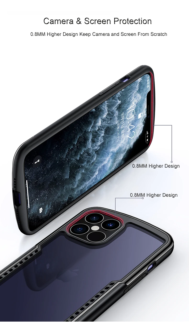 For iPhone 12 12 Pro Max 12mini Case Shockproof Phone Cover Transparent Airbag Phone Case For iPhone 12 12 Pro Max 12mini Case Shockproof Phone Cover Transparent Airbag Phone Case