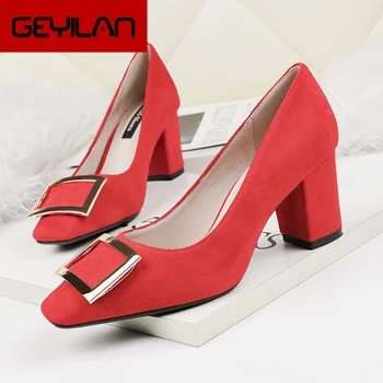 Square Heels Office Shoes Women Black Heels Party Shoes Valentine Shoes Red Heels Scarpe Tacco Donna Escarpins Femme Zapatos 
Square Heels Office Shoes Women Black Heels Party Shoes Valentine Shoes Red Heels Scarpe Tacco Donna Escarpins Femme Zapatos