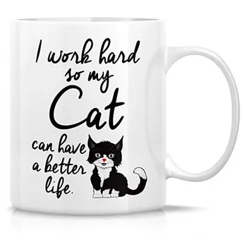 Funny Tea Cup I Work Hard My Cat Can Have Better Life 11 Oz Ceramic Coffee Mugs -Motivational, Inspirational birthday gifts f
Funny Tea Cup I Work Hard My Cat Can Have Better Life 11 Oz Ceramic Coffee Mugs -Motivational, Inspirational birthday gifts f