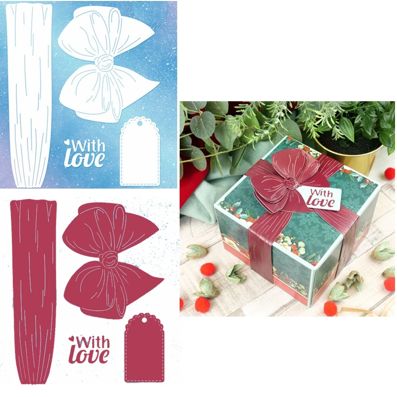 Cute Bowknot With Love Metal Cutting Dies Wrapped Bowknot Decoration Die Cut For Card Making DIY New 2019
Cute Bowknot With Love Metal Cutting Dies Wrapped Bowknot Decoration Die Cut For Card Making DIY New 2019
