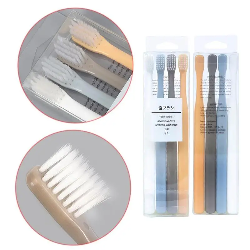 4Pcs/set Adult Soft Bristle Small Head Toothbrush Tooth Brush Portable Travel Eco-friendly Teeth Brush Tooth Care Oral Hygiene
4Pcs/set Adult Soft Bristle Small Head Toothbrush Tooth Brush Portable Travel Eco-friendly Teeth Brush Tooth Care Oral Hygiene