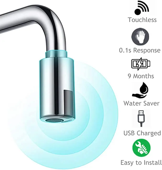 Intelligent Faucet Water-Saving Sensor Automatic Touchless Faucet Infrared Sensor Water Tap For Kitchen adapt for M22 M24
Intelligent Faucet Water-Saving Sensor Automatic Touchless Faucet Infrared Sensor Water Tap For Kitchen adapt for M22 M24