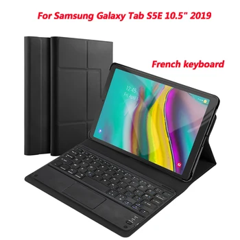 Bluetooth SP/FR Keyboard For Samsung Galaxy Tab S5e 10.5 inch non-backlit Wireless Keyboard with Leather Tablet Protective Case
Bluetooth SP/FR Keyboard For Samsung Galaxy Tab S5e 10.5 inch non-backlit Wireless Keyboard with Leather Tablet Protective Case