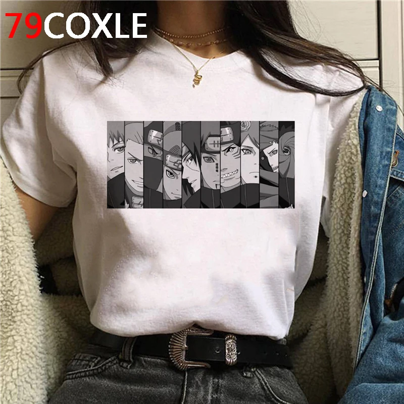 Наруто Лето Harajuku Cool футболка унисекс 90s японского Аниме Забавный мультфильм