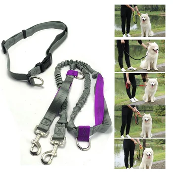 150cm Pet Leashes Running Dog Leash Rope Outdoor Reflective Retractable Dog Walking Traning Leash Dual Bungees with Waist Belt
150cm Pet Leashes Running Dog Leash Rope Outdoor Reflective Retractable Dog Walking Traning Leash Dual Bungees with Waist Belt