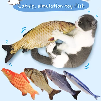 3D Creative Artificial Fish Shape Simulation Plush Pet Cat Chew Toy Cat Mint Catnip Fish Toys Interaction Training Toys
3D Creative Artificial Fish Shape Simulation Plush Pet Cat Chew Toy Cat Mint Catnip Fish Toys Interaction Training Toys