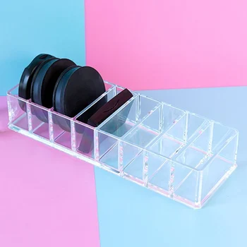8 Compartment Studio Transparent Acrylic Compact Organizer Eyeshadow Palette Dressing Table Makeup Pressed Powder Holder Home
8 Compartment Studio Transparent Acrylic Compact Organizer Eyeshadow Palette Dressing Table Makeup Pressed Powder Holder Home
