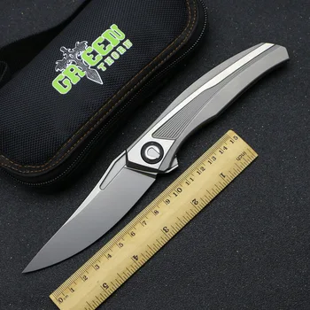 GREEN THORN Make S110V blade Quantum Flipper folding knife TC4 titanium handle Outdoor Hunting Tool Camping EDC Fruit Knife
GREEN THORN Make S110V blade Quantum Flipper folding knife TC4 titanium handle Outdoor Hunting Tool Camping EDC Fruit Knife