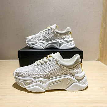 2020 Women Platform Chunky Sneakers Thick Soled Black Designers Woman Casual Shoes Korean Fashion Female Lace Up White Trainers
2020 Women Platform Chunky Sneakers Thick Soled Black Designers Woman Casual Shoes Korean Fashion Female Lace Up White Trainers