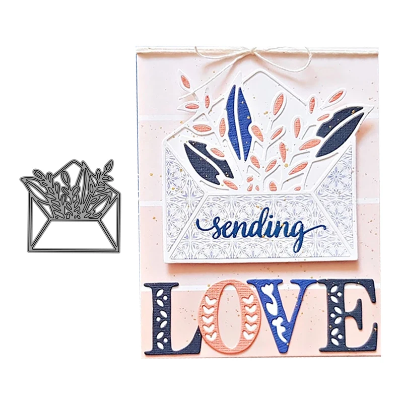 CH Leafy envelope Metal Cutting Dies Embossing Scrapbooking Stencil Craft Cut Dies For DIY Card Crafts Handmade 
CH Leafy envelope Metal Cutting Dies Embossing Scrapbooking Stencil Craft Cut Dies For DIY Card Crafts Handmade