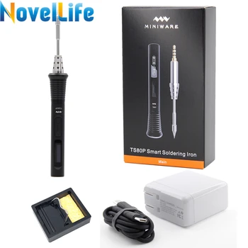 Mini TS80P Electric Soldering Iron Adjustable Temperature Portable Digital Solder Station OLED Display USB Type C PD2.0 QC3 30W
Mini TS80P Electric Soldering Iron Adjustable Temperature Portable Digital Solder Station OLED Display USB Type C PD2.0 QC3 30W