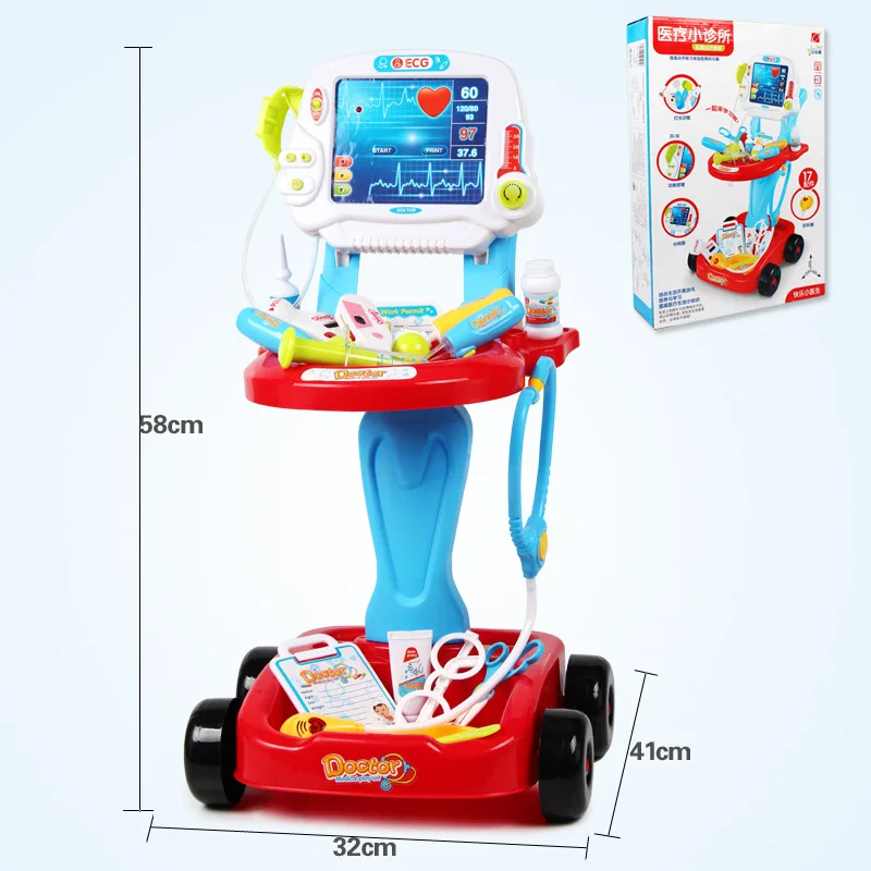 Doctor Play House Set Model CHILDREN'S Toy Imitation Show Trolley Plastic Electrocardiogram Unisex Interactive Game
Doctor Play House Set Model CHILDREN'S Toy Imitation Show Trolley Plastic Electrocardiogram Unisex Interactive Game