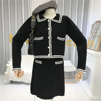 winter outfits women Office Lady Single Breasted Turn-down Collar crop tops+pencil mini skirts women sweat suit set 2020
winter outfits women Office Lady Single Breasted Turn-down Collar crop tops+pencil mini skirts women sweat suit set 2020