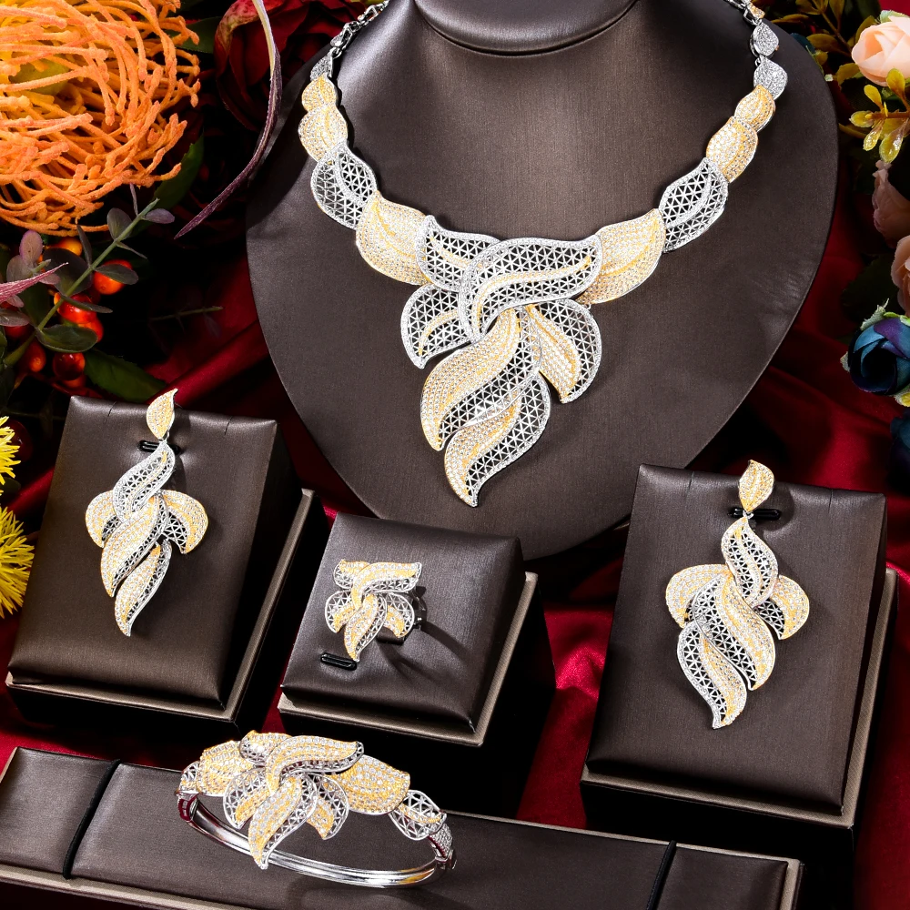 GODKI Luxury Feather Leaf Nigerian Choker Jewelry sets For Women Wedding Cubic Zircon CZ Dubai Gold Bridal Jewelry Set 2022
GODKI Luxury Feather Leaf Nigerian Choker Jewelry sets For Women Wedding Cubic Zircon CZ Dubai Gold Bridal Jewelry Set 2022