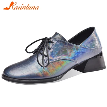 Karinluna Fashion Hot Sale Genuine Leather Hoof Heels Office Lady Pumps Woman Shoes Lace Up Spring/Autumn Shoes Women Pumps
Karinluna Fashion Hot Sale Genuine Leather Hoof Heels Office Lady Pumps Woman Shoes Lace Up Spring/Autumn Shoes Women Pumps