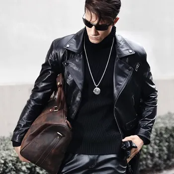 Genuine Leather Trench Coat Men Slim Fit Black Motorcycle Jacket Winter New Windbreaker Cow Leather Long Jackets Plus Size 5XL
Genuine Leather Trench Coat Men Slim Fit Black Motorcycle Jacket Winter New Windbreaker Cow Leather Long Jackets Plus Size 5XL