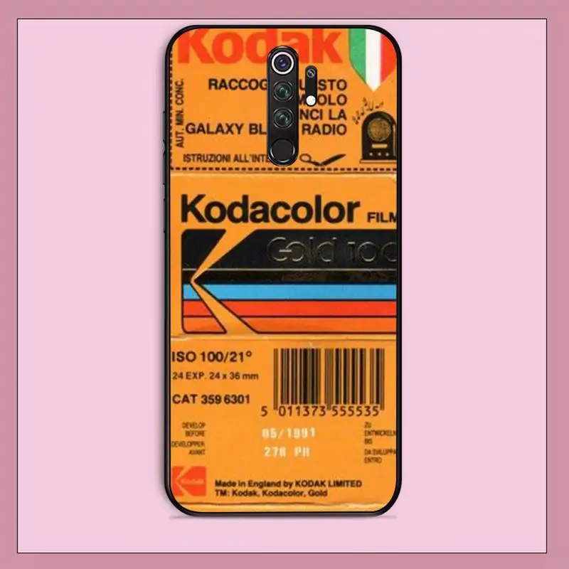 TOPLBPCS Japanese brand film Fashion Soft Kodak DIY phone Case cover Shell for RedMi note 9 4 5 6 7 5a 8 9 pro max 4X 5A 8T