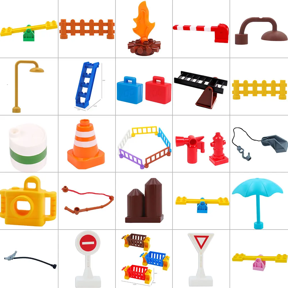 Stair Slide and Street Light Bricks Big Particles Building Blocks Compatible with Legoingly Duplo Accessory Playmobil Kids Toys
Stair Slide and Street Light Bricks Big Particles Building Blocks Compatible with Legoingly Duplo Accessory Playmobil Kids Toys