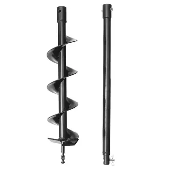 1set Ground Auger Spiral Auger Bit for Plowing and Planting Auger Bit with Extension Rod (Black)
1set Ground Auger Spiral Auger Bit for Plowing and Planting Auger Bit with Extension Rod (Black)