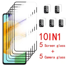 Verre de Protection d'écran trempé pour Samsung Galaxy A52, A02, A03s, A12, Nacho, A22, 4G, 5G, A32, A42, A52s, A72=
