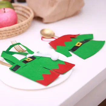 2pcs Elf Little Clothes Christmas Dinnerware Holder Knives Forks Holder Tableware Bags Xmas Dinner Party Restaurant Decoration
2pcs Elf Little Clothes Christmas Dinnerware Holder Knives Forks Holder Tableware Bags Xmas Dinner Party Restaurant Decoration
