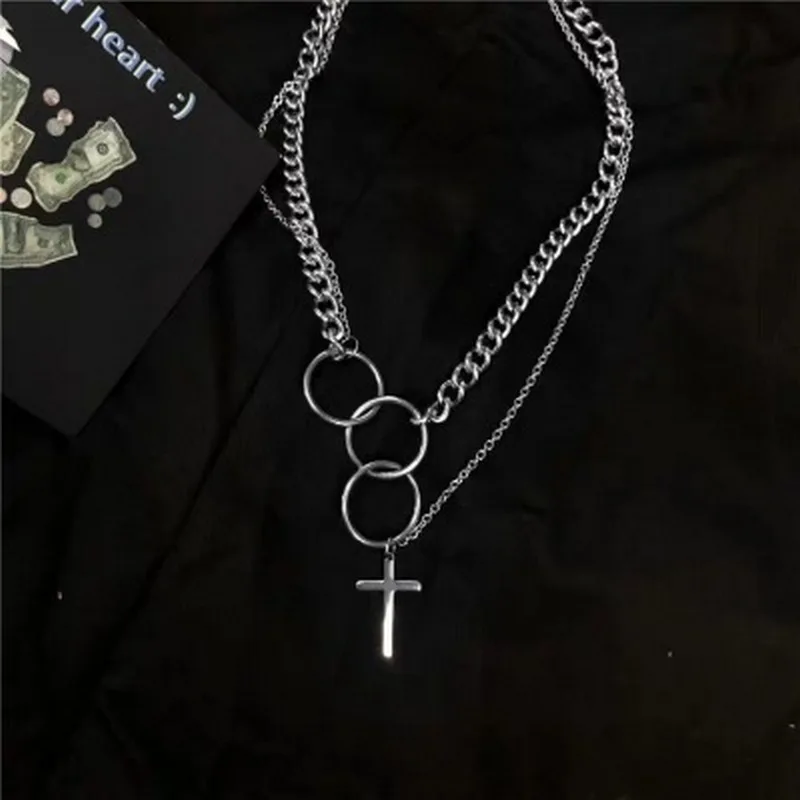 2019 New Personality Cross Square Metal Multilayer Hip hop Long Chain Cool Simple Necklace For Women men Jewelry Gifts
2019 New Personality Cross Square Metal Multilayer Hip hop Long Chain Cool Simple Necklace For Women men Jewelry Gifts