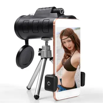 Lens for phone 40X60 Zoom for Smartphone Monocular Telescope Scope Camera Camping Hiking with Compass Phone Clip Tripod
Lens for phone 40X60 Zoom for Smartphone Monocular Telescope Scope Camera Camping Hiking with Compass Phone Clip Tripod
