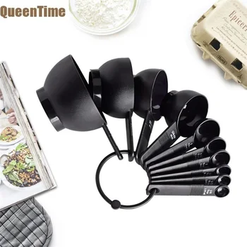 QueenTime 10Pcs Measuring Cup with Measurement Plastic Cookie Scoop Spoons Set Coffee Bean Teaspoon Kitchen Baking Pastry Tools
QueenTime 10Pcs Measuring Cup with Measurement Plastic Cookie Scoop Spoons Set Coffee Bean Teaspoon Kitchen Baking Pastry Tools