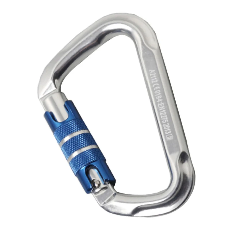 25KN Aluminum Safety Carabiner Mountaineering Climbing Locking D-Type Quickdraw Carabiner Clip Buckle Hanging Backpack Keychain
25KN Aluminum Safety Carabiner Mountaineering Climbing Locking D-Type Quickdraw Carabiner Clip Buckle Hanging Backpack Keychain