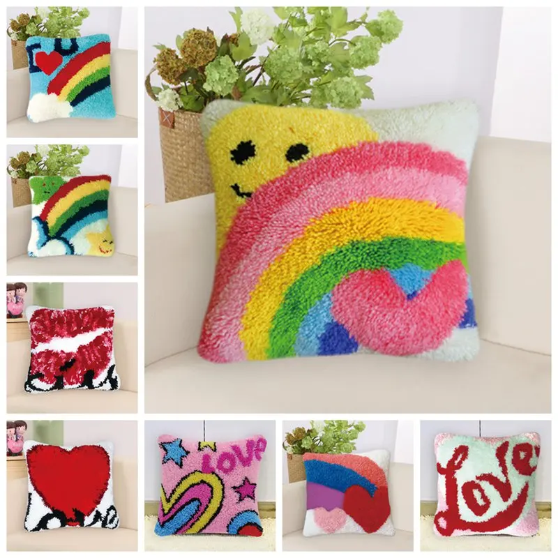 Prajna Rainbow Latch Hook Kits Foamiran Latch Hook Rug Canvas Knitted Cross Stich Crocheting Embroidery DIY Pillowcase Cushion
Prajna Rainbow Latch Hook Kits Foamiran Latch Hook Rug Canvas Knitted Cross Stich Crocheting Embroidery DIY Pillowcase Cushion