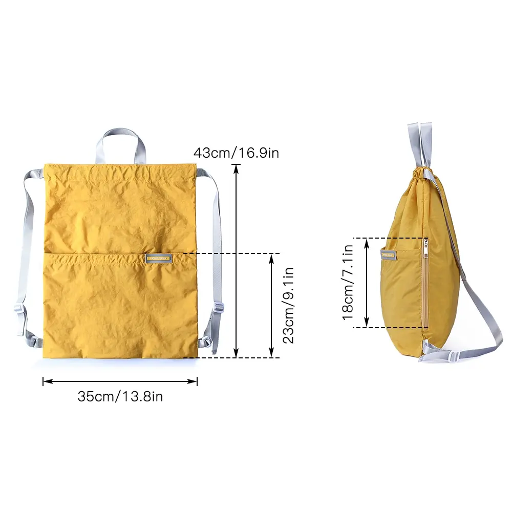 drawstring backpack bag unisex gym string bag gym sack bag with