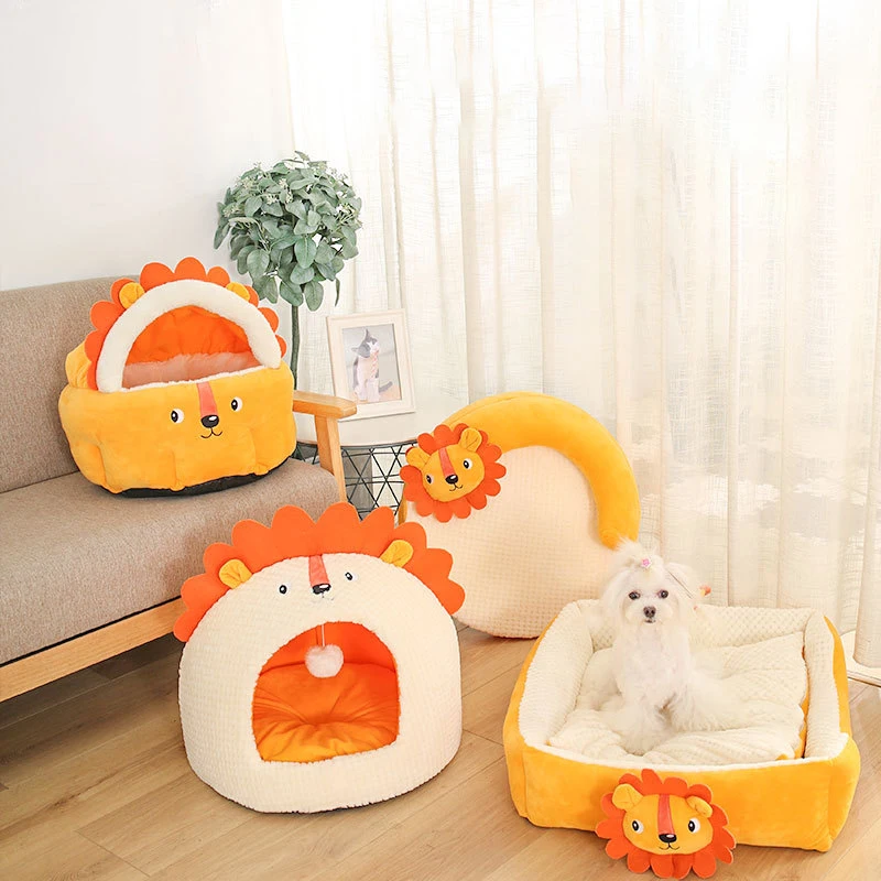 Cat Bed Lion Series Enclosed Winter Warm and Comfortable Cat House Small Dog Pet Litter Pad Suitable for Cats and Dogs
Cat Bed Lion Series Enclosed Winter Warm and Comfortable Cat House Small Dog Pet Litter Pad Suitable for Cats and Dogs