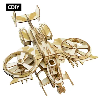Laser Cutting DIY Fighter Toys 3D Wooden Puzzle Toy Assembly Model Woodcraft Kits Desk Decoration for Children Kids 
Laser Cutting DIY Fighter Toys 3D Wooden Puzzle Toy Assembly Model Woodcraft Kits Desk Decoration for Children Kids