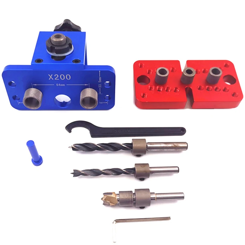 3 in 1 Woodworking Hole Drill Punch Positioner Guide Locator Jig Joinery System Kit Aluminium Alloy Wood Working DIY Tool
3 in 1 Woodworking Hole Drill Punch Positioner Guide Locator Jig Joinery System Kit Aluminium Alloy Wood Working DIY Tool