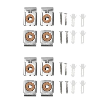 8pcs Square Mirror Clips Unframed Adjustable Mirror Cabinet Bracket Spring Loaded Glass Clamps Hanging Holder Clip Bathroom
8pcs Square Mirror Clips Unframed Adjustable Mirror Cabinet Bracket Spring Loaded Glass Clamps Hanging Holder Clip Bathroom