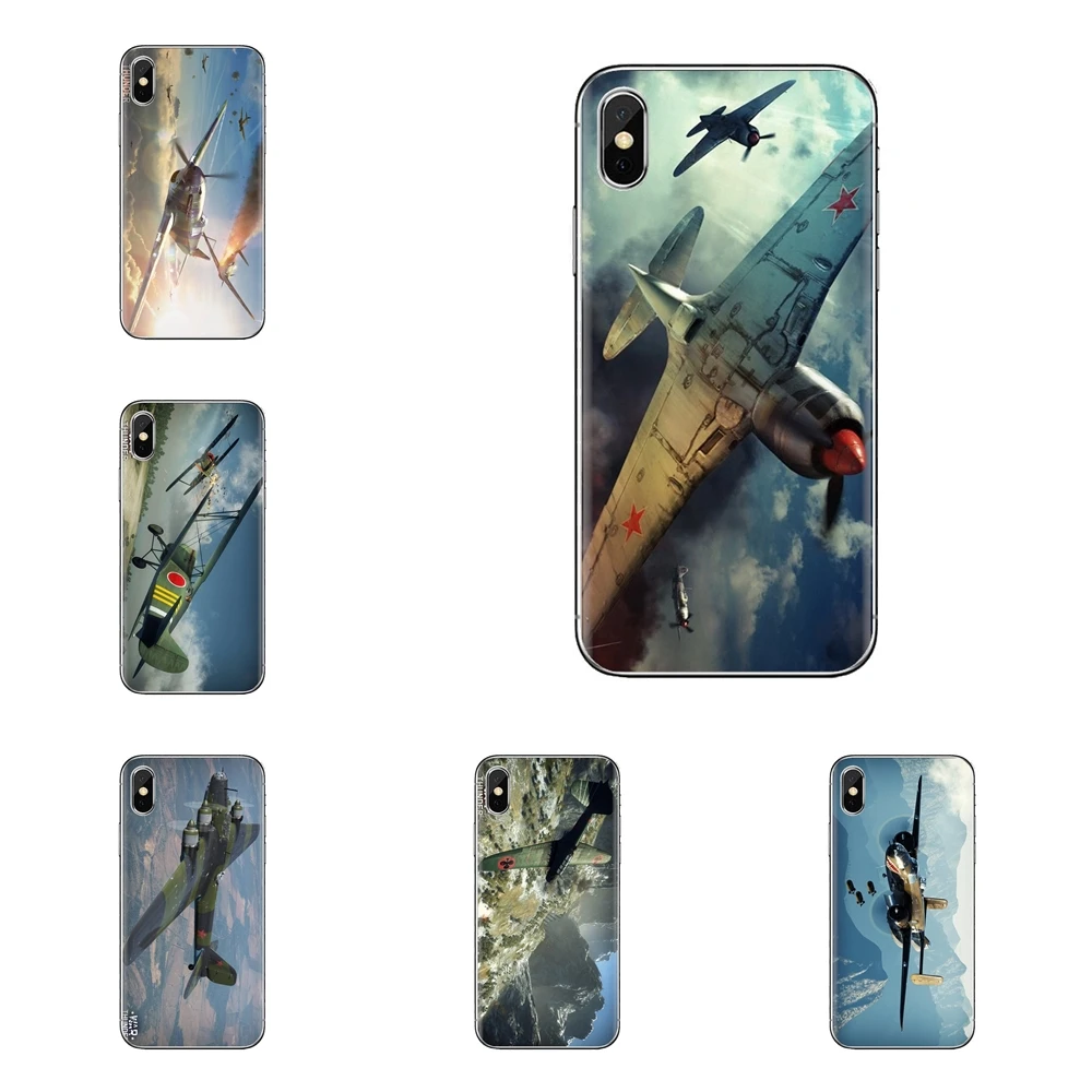 Чехлы для телефонов военные Тандер самолеты игры уникальные iPhone XS Max XR X 4 4s 5 5S 5C SE 6