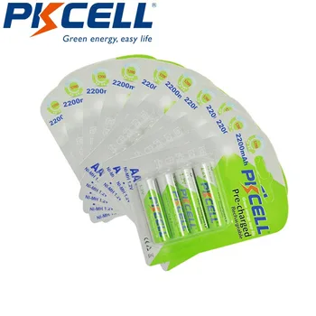 40PCS/10PACK PKCELL 2200mAh 1.2V AA NIMH Rechargeable Battery precharged 1200times cycles aa 1.2v rechargeable for camera
40PCS/10PACK PKCELL 2200mAh 1.2V AA NIMH Rechargeable Battery precharged 1200times cycles aa 1.2v rechargeable for camera