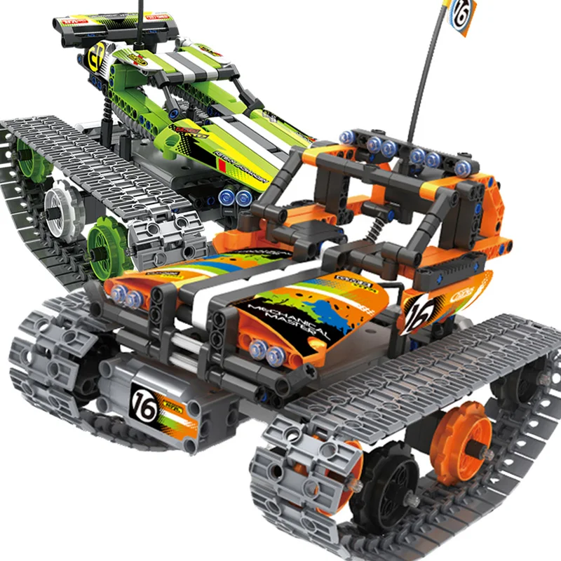 Upgrade 392pcs Technic RC Tracked Stunt Racer APP Remote Control Building Blocks Vehicle Car Bricks DIY Toys Gifts For Children
Upgrade 392pcs Technic RC Tracked Stunt Racer APP Remote Control Building Blocks Vehicle Car Bricks DIY Toys Gifts For Children