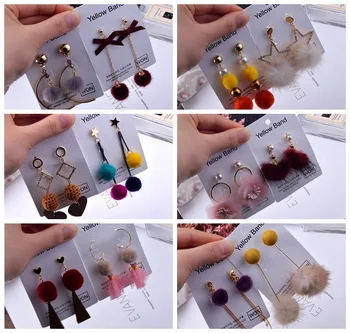 30 Pairs/lot fashion winter Mink fur ball style women earrings lot jewelry wholesale 201102-47
30 Pairs/lot fashion winter Mink fur ball style women earrings lot jewelry wholesale 201102-47