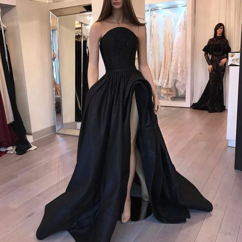 New Arrival Black Floor Length Satin Pleated Skirts Sexy Side Slit Women Long Formal Party Skirts Custom Made Any Color Free
New Arrival Black Floor Length Satin Pleated Skirts Sexy Side Slit Women Long Formal Party Skirts Custom Made Any Color Free