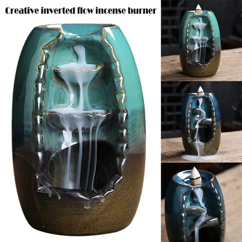 Waterfall Back Flow Aroma Delicate Backflow Censer Smoking Flow Ceramics Incense Holder Home Office Decoration K888
Waterfall Back Flow Aroma Delicate Backflow Censer Smoking Flow Ceramics Incense Holder Home Office Decoration K888