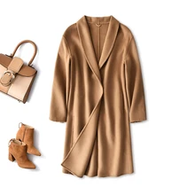 Shuchan High Quality Luxurious 50% Cashmere 50% Wool Women Coat Office Lady Solid Turn-down Collar Covered Button Wide-waisted
Shuchan High Quality Luxurious 50% Cashmere 50% Wool Women Coat Office Lady Solid Turn-down Collar Covered Button Wide-waisted