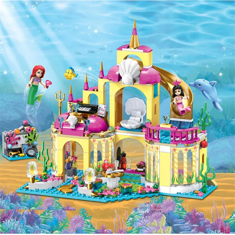Girl Friends Princess Mermaid Ariel Undersea Palace Building Bricks Blocks Sets Toy Compatible with Legoinglys for Girl
Girl Friends Princess Mermaid Ariel Undersea Palace Building Bricks Blocks Sets Toy Compatible with Legoinglys for Girl