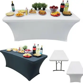 Rectangular Tablecloths Cocktail Spandex Stretch Table Cover For Wedding Hotel Home Event Party Decoration
Rectangular Tablecloths Cocktail Spandex Stretch Table Cover For Wedding Hotel Home Event Party Decoration