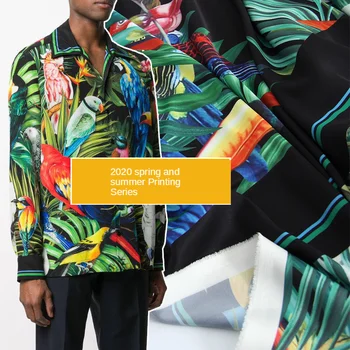 145CM Wide Spring and Summer Floral Printed Dress Tropical Jungle Parrot Bird Animal Pattern Shirt Positioning FashionFabric
145CM Wide Spring and Summer Floral Printed Dress Tropical Jungle Parrot Bird Animal Pattern Shirt Positioning FashionFabric