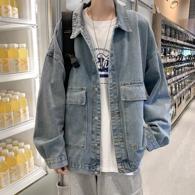 Jackets for Men Spring and Autumn Japanese Ins Tide Brand Tooling Denim Jacket Male Loose Trend Top Korean Couple Wild Jacket
Jackets for Men Spring and Autumn Japanese Ins Tide Brand Tooling Denim Jacket Male Loose Trend Top Korean Couple Wild Jacket